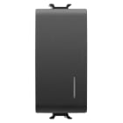 GEWISS - GEWGW12092 INVERTITORE UNIPOLARE 250V ac - 16AX ILLUMINABILE - CON DIFFUSORE - 1 MODULO - NERO SATINATO - CHORUSMART