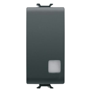 GEWISS - GEWGW12916 PULSANTE EL.1MOD SEGNALAZIONE LUM.NERO