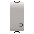 GEWISS - GEWGW13134 PULSANTE BIPOLARE 250V ac - NA 16A - TASTO NEUTRO - SIMBOLO 0 - 1 MODULO - NATURAL BEIGE SATINATO - CHORUSMART