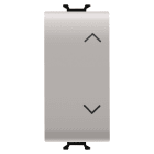 GEWISS - GEWGW13140 PULSANTE UNIPOLARE 250V ac - NA+NA 10A - CON INTERBLOCCO - SIMBOLO SU-GIU' - 1 MODULO - NATURAL BEIGE SATINATO - CHORUSMART