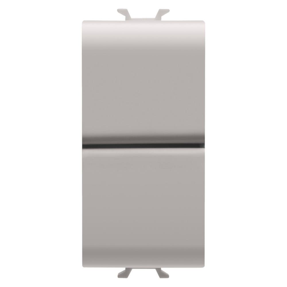 GEWISS - GEWGW13141 PULSANTE UNIPOLARE 250V ac - NA+NA 16A - DOPPIO - 1 MODULO - NATURAL BEIGE SATINATO - CHORUSMART