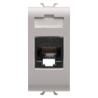 GEWISS - GEWGW13423 PRESA RJ45 - CATEGORIA 6 - UTP - 1 MODULO - CHORUSMART NATURAL BEIGE SATINATO