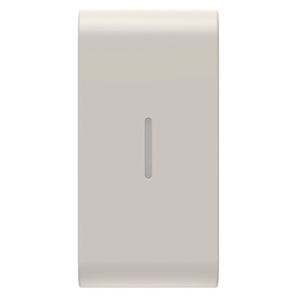 GEWISS - GEWGW13555S TASTO INTERCAMBIABILE PER COMANDI ASSIALI - CON DIFFUSORE - 1 MODULO - NATURAL BEIGE SATINATO - CHORUSMART