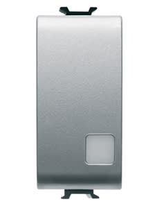 GEWISS - GEWGW14053 DEVIATORE 1M 1P 16AX ILL.SEGN.TITANIO