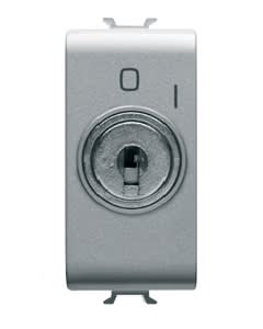 GEWISS - GEWGW14006 INTERR.1M 2P 10AX+CHIAVE TITANIO