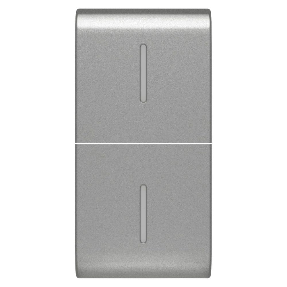 GEWISS - GEWGW14557S TASTO INTERC.2 DIFFUSORI 1M TITANIO