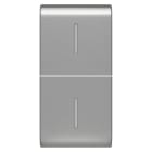 GEWISS - GEWGW14557S TASTO INTERC.2 DIFFUSORI 1M TITANIO