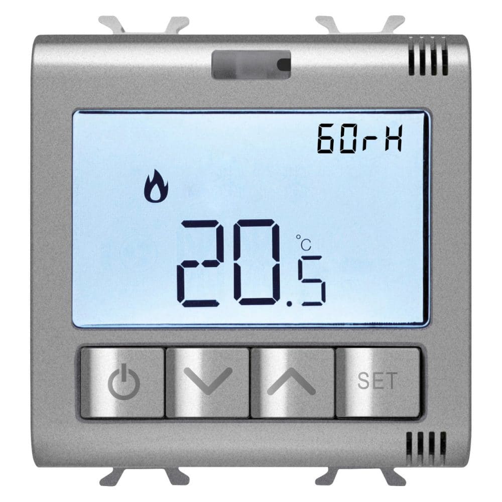 GEWISS - GEWGW14709 TERMOSTATO CONNESSO 2M TITANIO