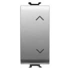 GEWISS - GEWGW14914 PULSANTE ELETTRONICO SOFT-CLICK - DOPPIO - PER INTERFACCE CONTATTI BUS - 1P 2NA/NC PRIVO DI POTENZIALE - 1 MODULO - TITANIO - CHORUSMART