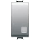 GEWISS - GEWGW14916 PULSANTE ELETTRONICO SOFT-CLICK - LUMINOSO - CON LENTE NEUTRA SOST. - PER INTERF.CONT. BUS - 1P NA PRIVO DI POT. - 1 MODULO - TITANIO - CHORUSMART