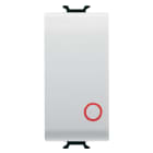 GEWISS - GEWGW15137 PULSANTE UNIPOLARE 250V ac - NC 16A - TASTO NEUTRO - SIMBOLO 0 ROSSO - 1 MODULO - BIANCO SATINATO - CHORUSMART
