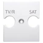 GEWISS - GEWGW15387 SUPPORTO UNIVERSALE - PRESE COMBINATE TV/R-SAT - BIANCO SATINATO - CHORUSMART