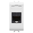 GEWISS - GEWGW15421 PRESA RJ45 - CATEGORIA 5e - UTP - 1 MODULO - CHORUSMART BIANCO SATINATO