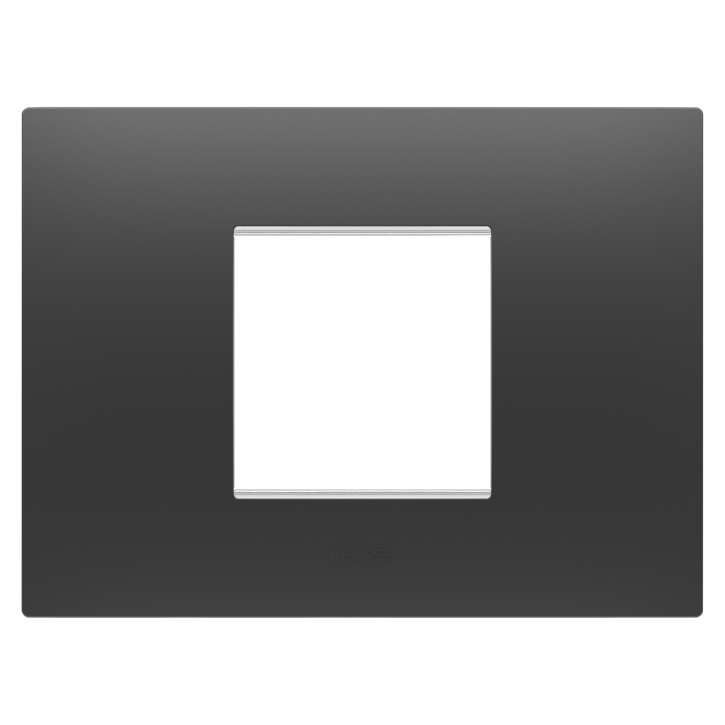 GEWISS - GEWGW16002DB PLACCA EGO 2P NERO SATINATO