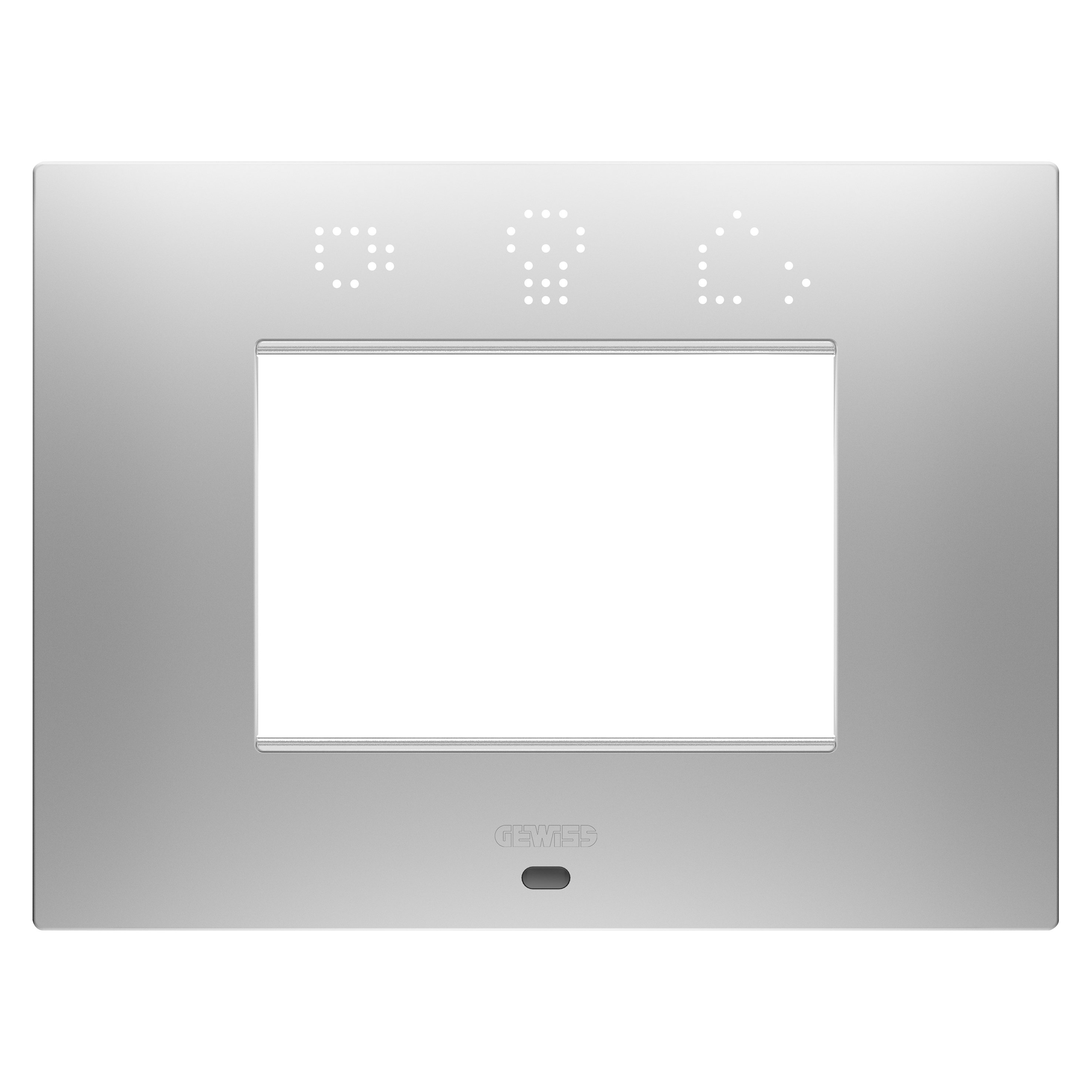 GEWISS - GEWGW16003SGR PLACCA EGO SMART - IN TECNOPOLIMERO VERNICIATO - 3 POSTI - MAGNETIC GRAY - CHORUSMART