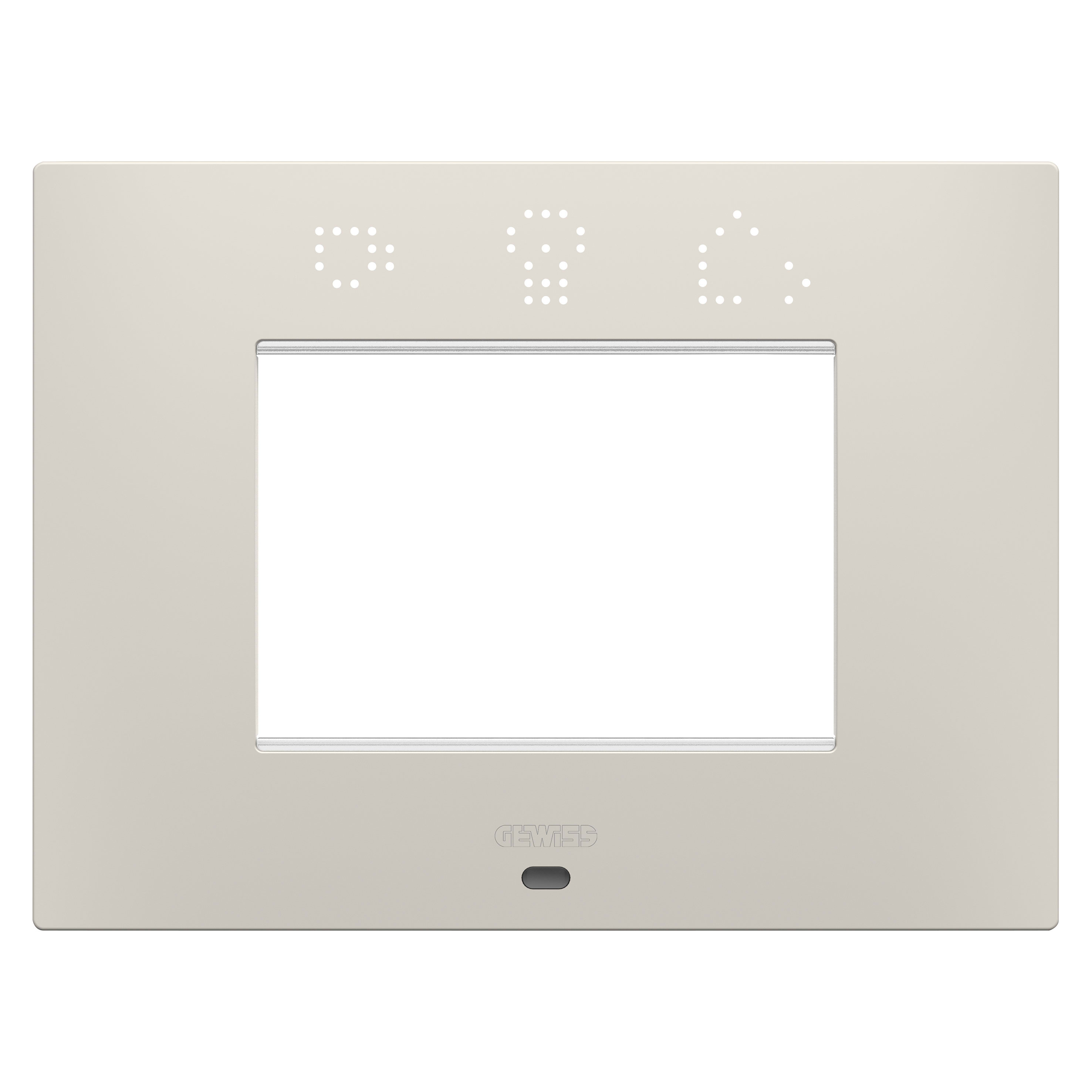 GEWISS - GEWGW16003SNB PLACCA EGO SMART 3P NATURAL BEIGE