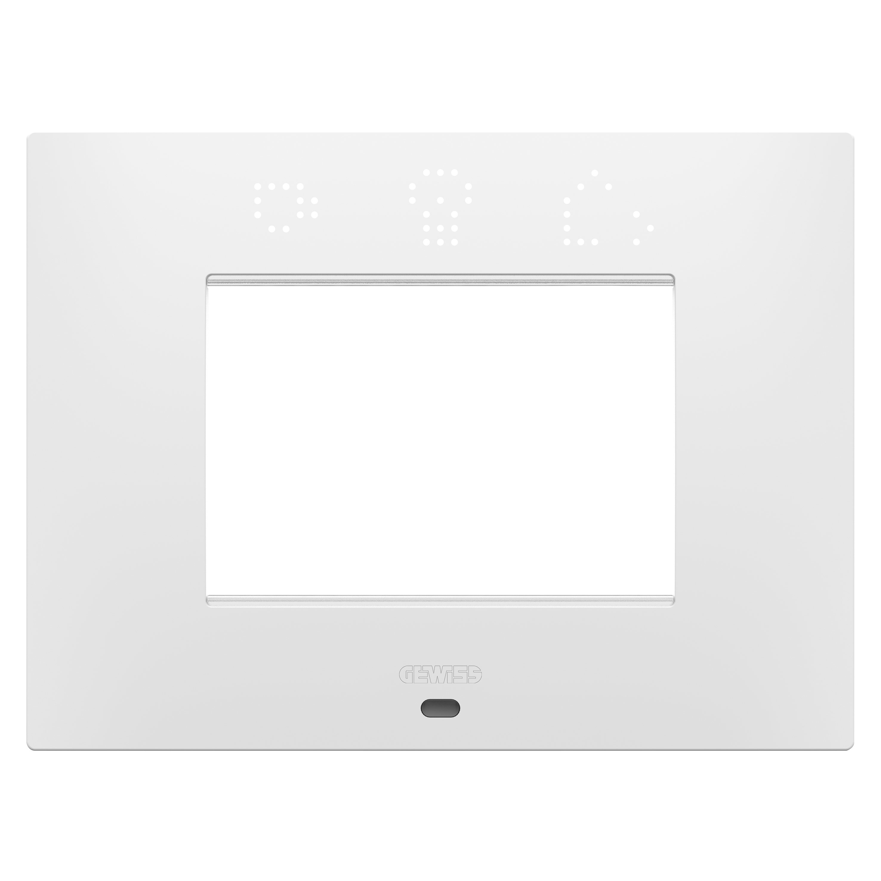 GEWISS - GEWGW16003SPW PLACCA EGO SMART - IN TECNOPOLIMERO VERNICIATO - 3 POSTI - BIANCO SATINATO - CHORUSMART