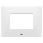 GEWISS - GEWGW16003SPW PLACCA EGO SMART - IN TECNOPOLIMERO VERNICIATO - 3 POSTI - BIANCO SATINATO - CHORUSMART