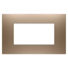 GEWISS - GEWGW16004CS PLACCA EGO - IN TECNOPOLIMERO VERNICIATO - 4 POSTI - RAME CHIARO - CHORUSMART