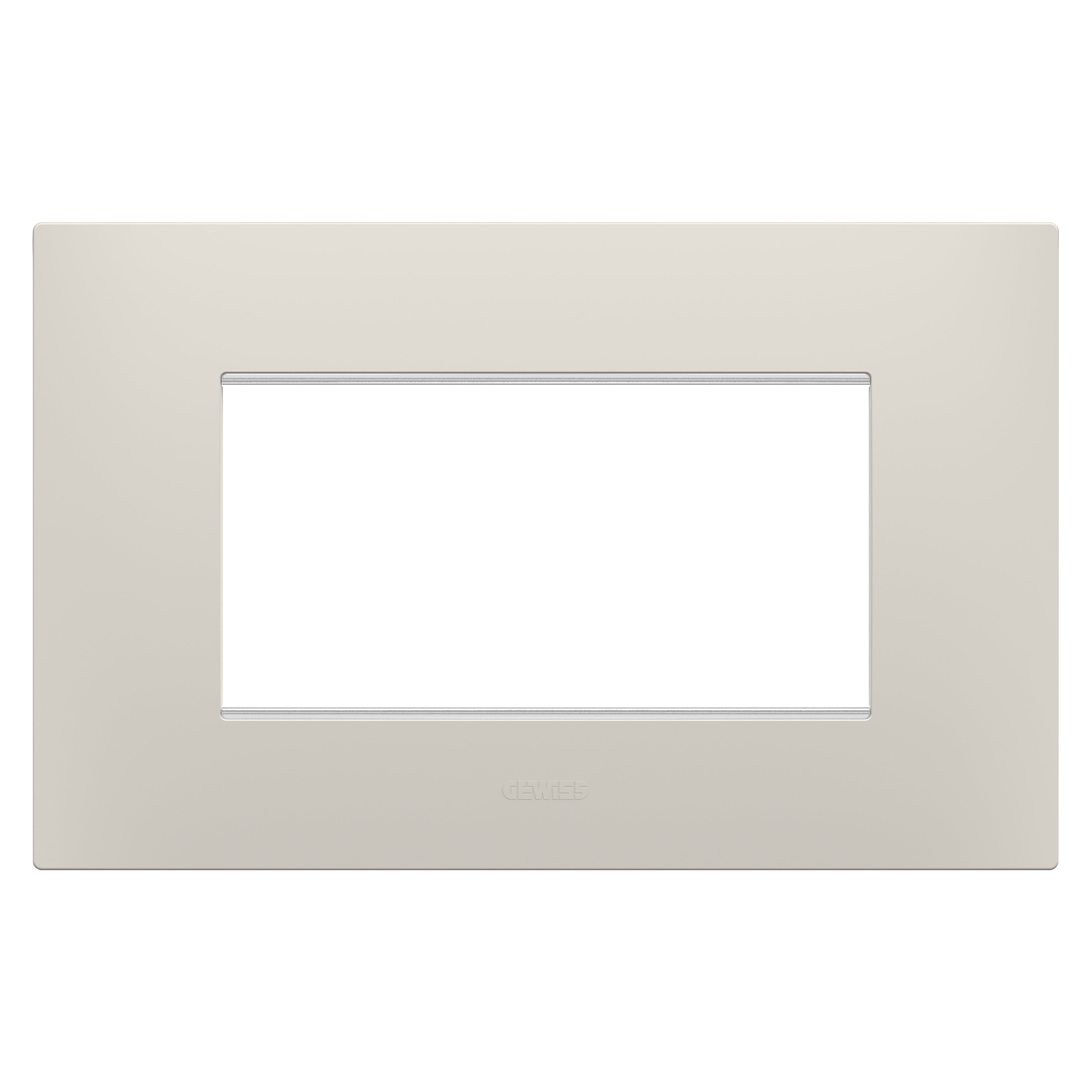 GEWISS - GEWGW16004NB PLACCA EGO - IN TECNOPOLIMERO - 4 POSTI - NATURAL BEIGE - CHORUSMART