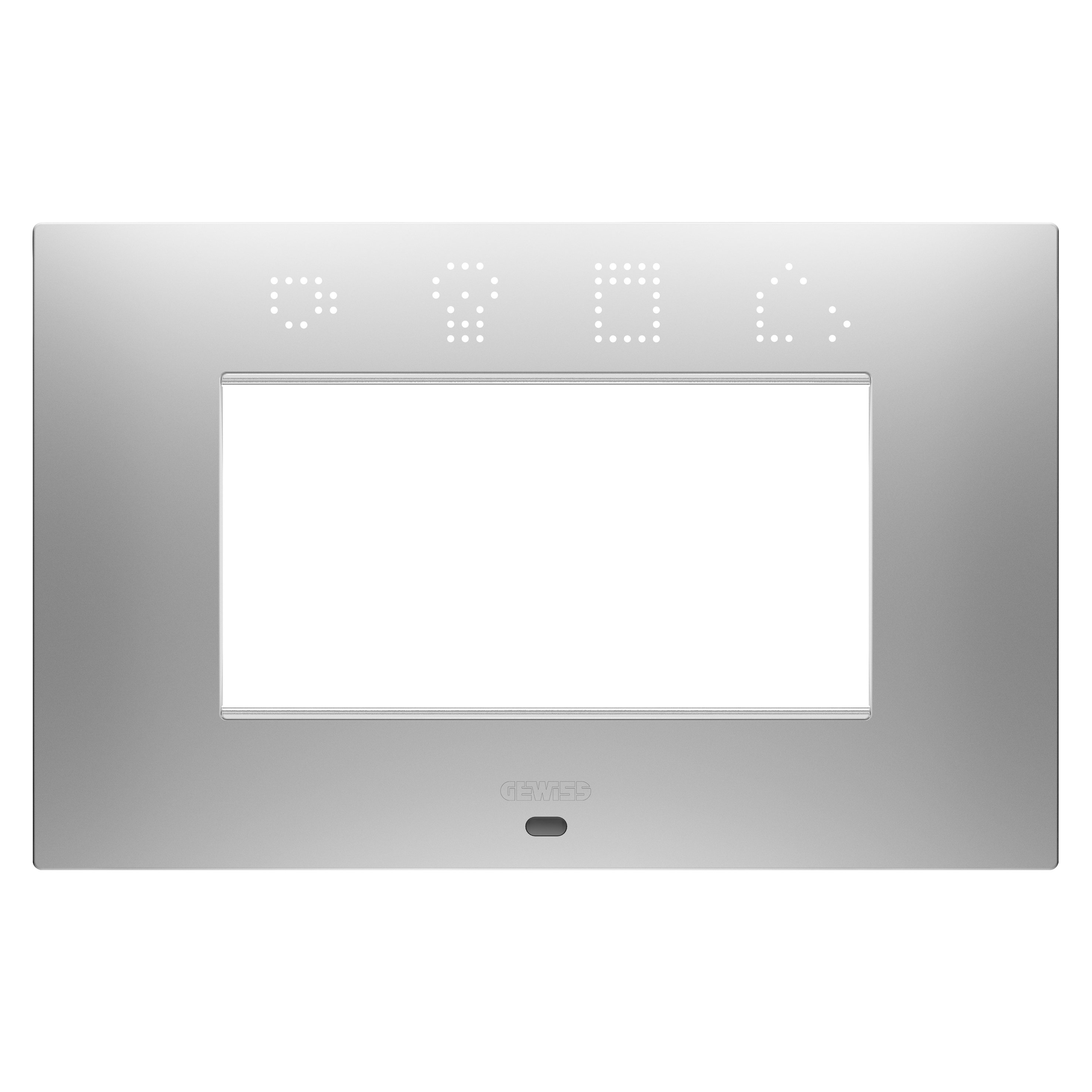 GEWISS - GEWGW16004SGR PLACCA EGO SMART - IN TECNOPOLIMERO VERNICIATO - 4 POSTI - MAGNETIC GRAY - CHORUSMART