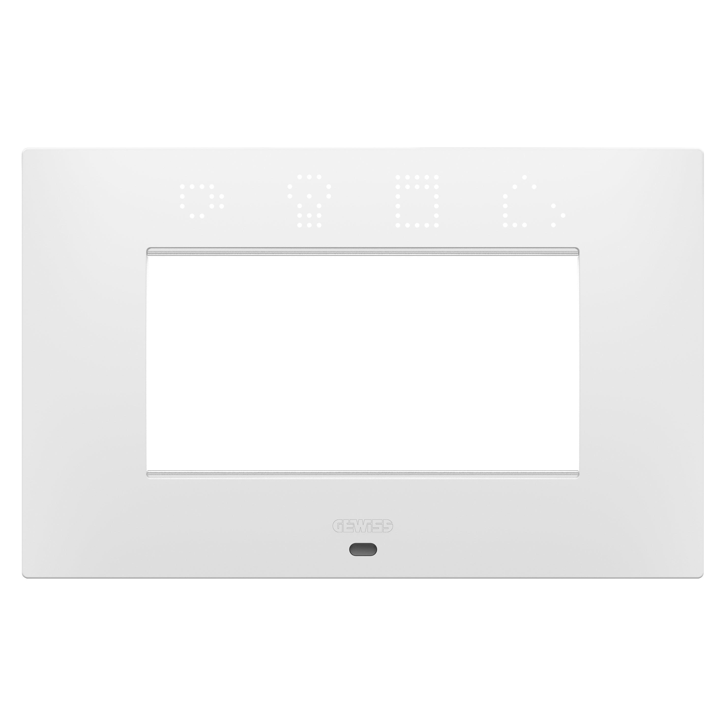 GEWISS - GEWGW16004SPW PLACCA EGO SMART - IN TECNOPOLIMERO VERNICIATO - 4 POSTI - BIANCO SATINATO - CHORUSMART