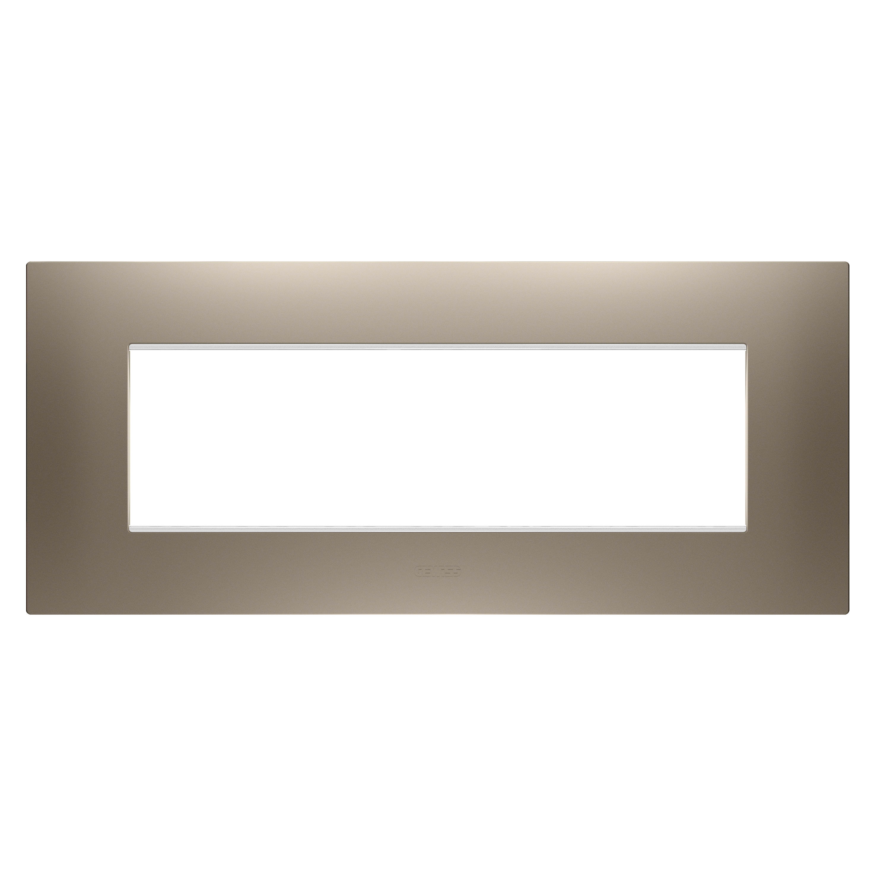 GEWISS - GEWGW16007BR PLACCA EGO - IN TECNOPOLIMERO VERNICIATO - 7 POSTI - BRONZO CHIARO - CHORUSMART