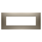 GEWISS - GEWGW16007BR PLACCA EGO - IN TECNOPOLIMERO VERNICIATO - 7 POSTI - BRONZO CHIARO - CHORUSMART