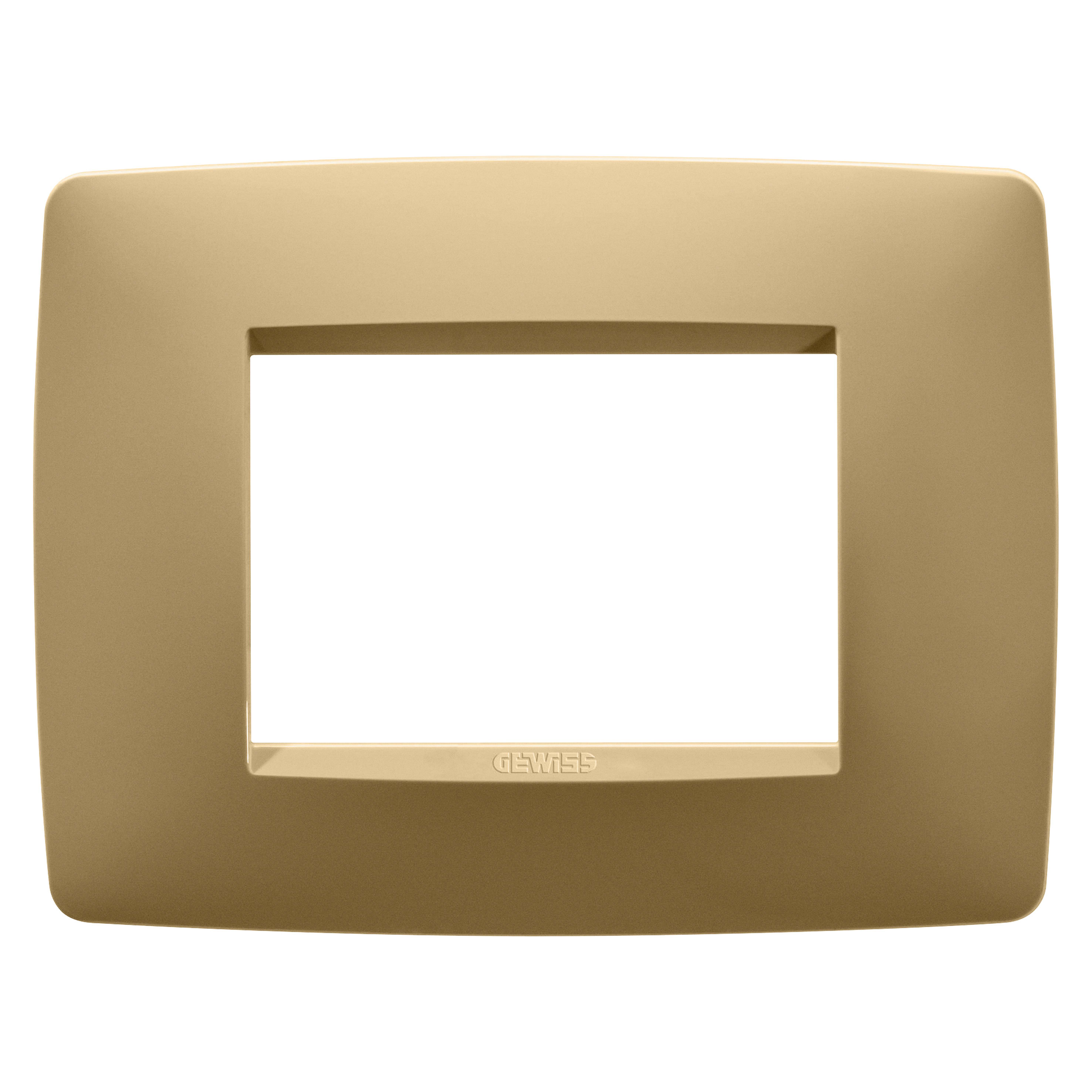GEWISS - GEWGW16103VO PLACCA ONE - IN TECNOPOLIMERO VERNICIATO - 3 POSTI - ORO - CHORUSMART