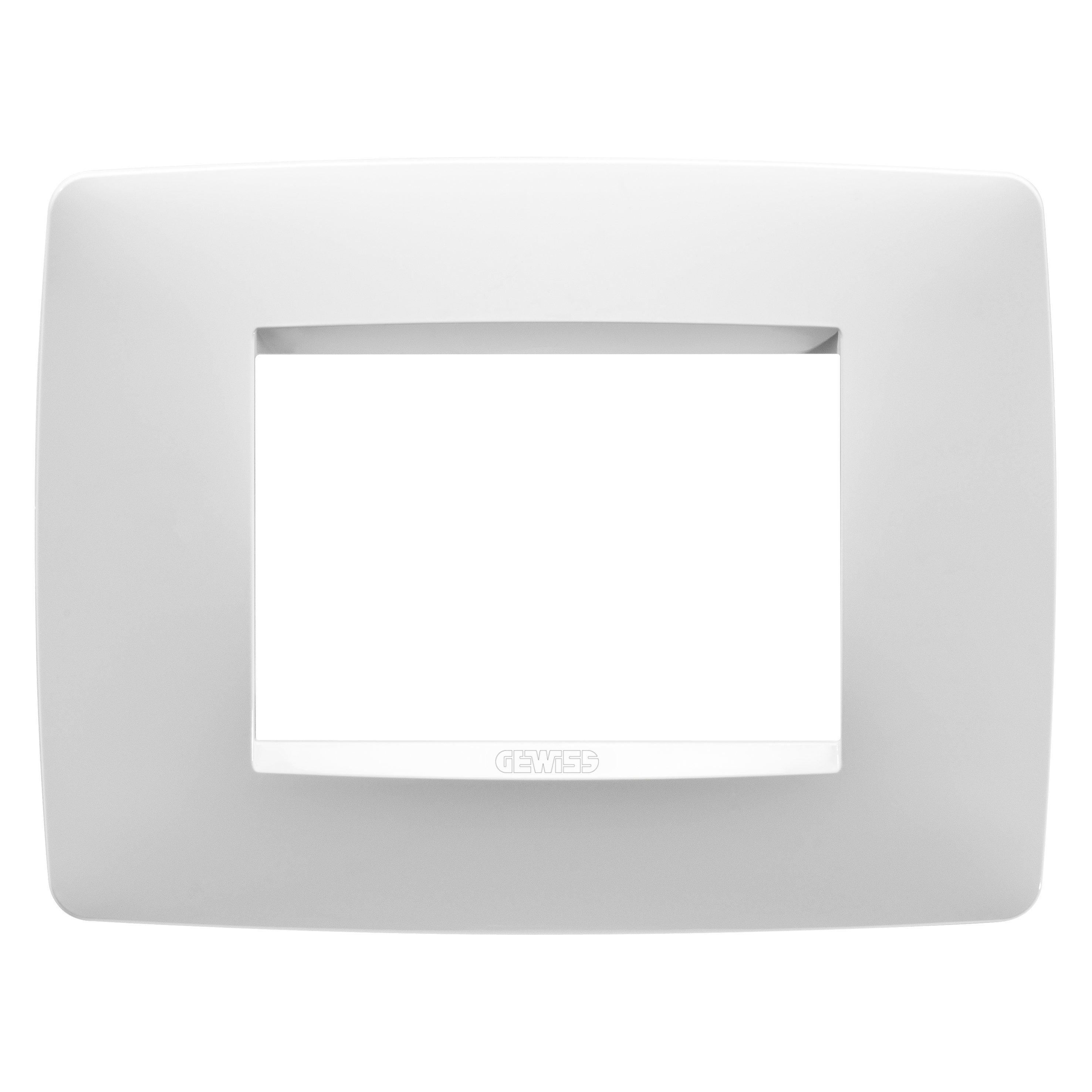 GEWISS - GEWGW16103VW PLACCA ONE - IN TECNOPOLIMERO VERNICIATO - 3 POSTI - BIANCO SATINATO - CHORUSMART