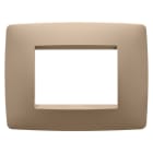 GEWISS - GEWGW16103VX PLACCA ONE - IN TECNOPOLIMERO VERNICIATO - 3 POSTI - RAME CHIARO - CHORUSMART