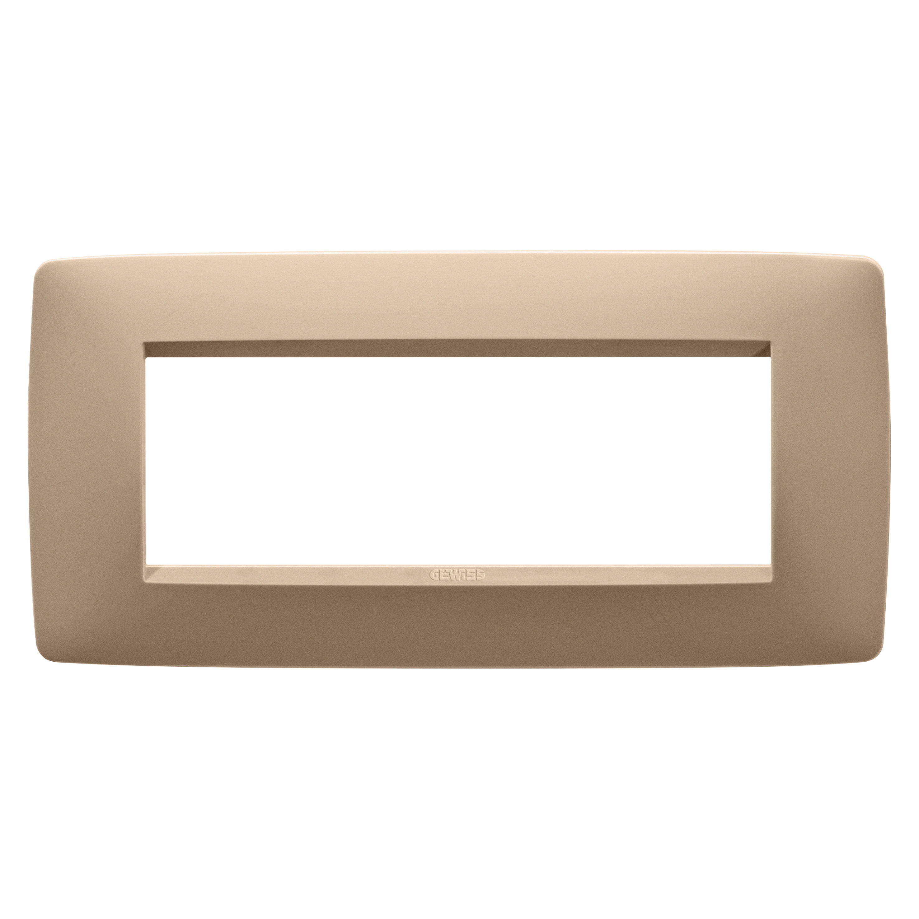GEWISS - GEWGW16106VX PLACCA ONE - IN TECNOPOLIMERO VERNICIATO - 6 POSTI - RAME CHIARO - CHORUSMART