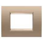 GEWISS - GEWGW16203XE PLACCA LUX 3M METALLO RAME CHIARO