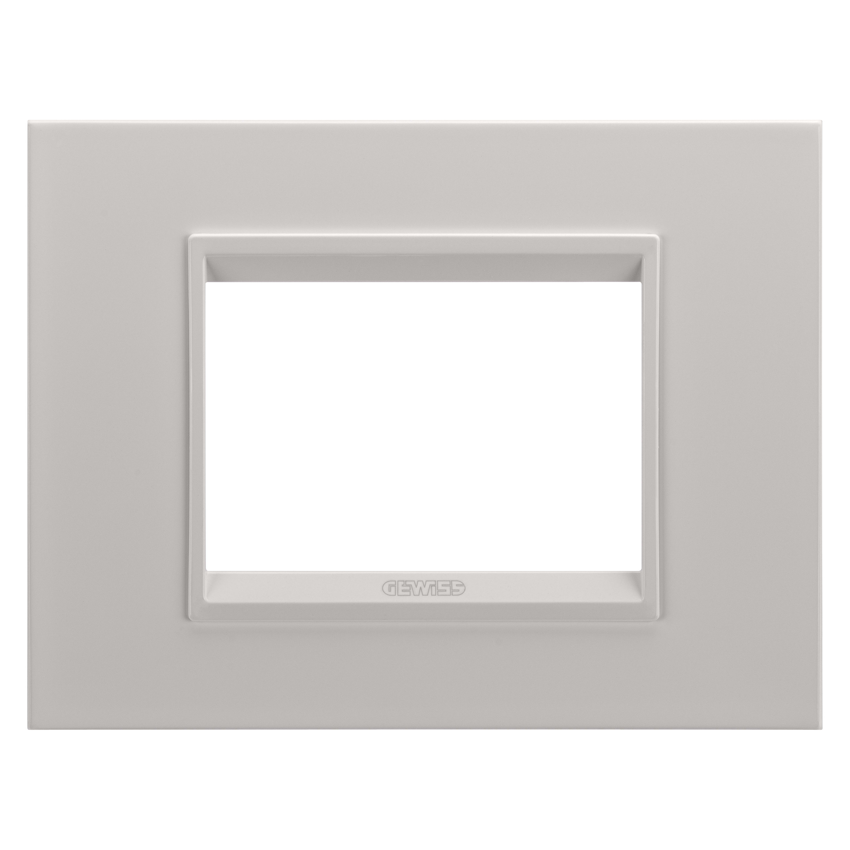 GEWISS - GEWGW16203XL PLACCA LUX - IN METALLO - 3 POSTI - NATURAL BEIGE MONOCHROME - CHORUSMART