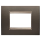 GEWISS - GEWGW16203XV PLACCA LUX 3M METALLO ANODIC BROWN