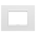GEWISS - GEWGW16203XW PLACCA LUX 3M METAL BIANCO SATIN.MONOCHR