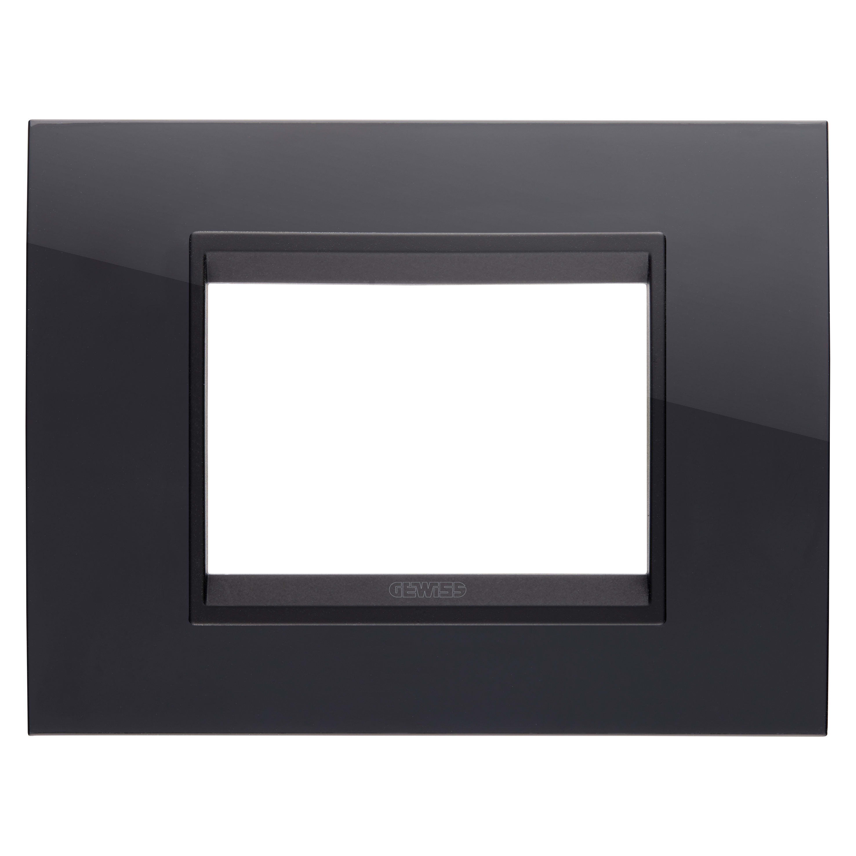 GEWISS - GEWGW16203YN PLACCA LUX 3M NERO TONER - LAVY