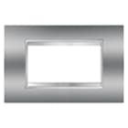 GEWISS - GEWGW16204MC PLACCA LUX 4M CROMO