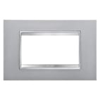 GEWISS - GEWGW16204VT PLACCA LUX 4M TITANIO