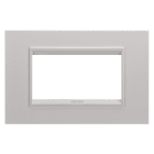 GEWISS - GEWGW16204XL PLACCA LUX 4M METAL NAT.BEIGE SAT.MONOCH