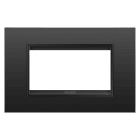 GEWISS - GEWGW16204XM PLACCA LUX 4M METAL NERO SATINATO MONOCH