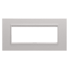 GEWISS - GEWGW16206XL PLACCA LUX - IN METALLO - 6 POSTI - NATURAL BEIGE MONOCHROME - CHORUSMART