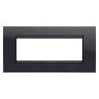 GEWISS - GEWGW16206YN PLACCA LUX 6M NERO TONER - LAVY