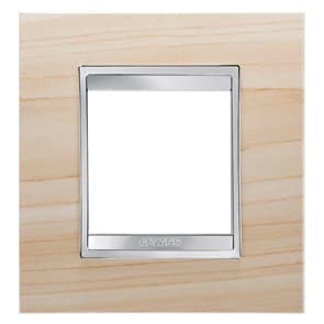 GEWISS - GEWGW16222LA PLACCA LUX INT.2P ACERO
