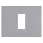 GEWISS - GEWGW16401VT PLACCA GEO - IN TECNOPOLIMERO VERNICIATO - 1 POSTO - TITANIO - CHORUSMART