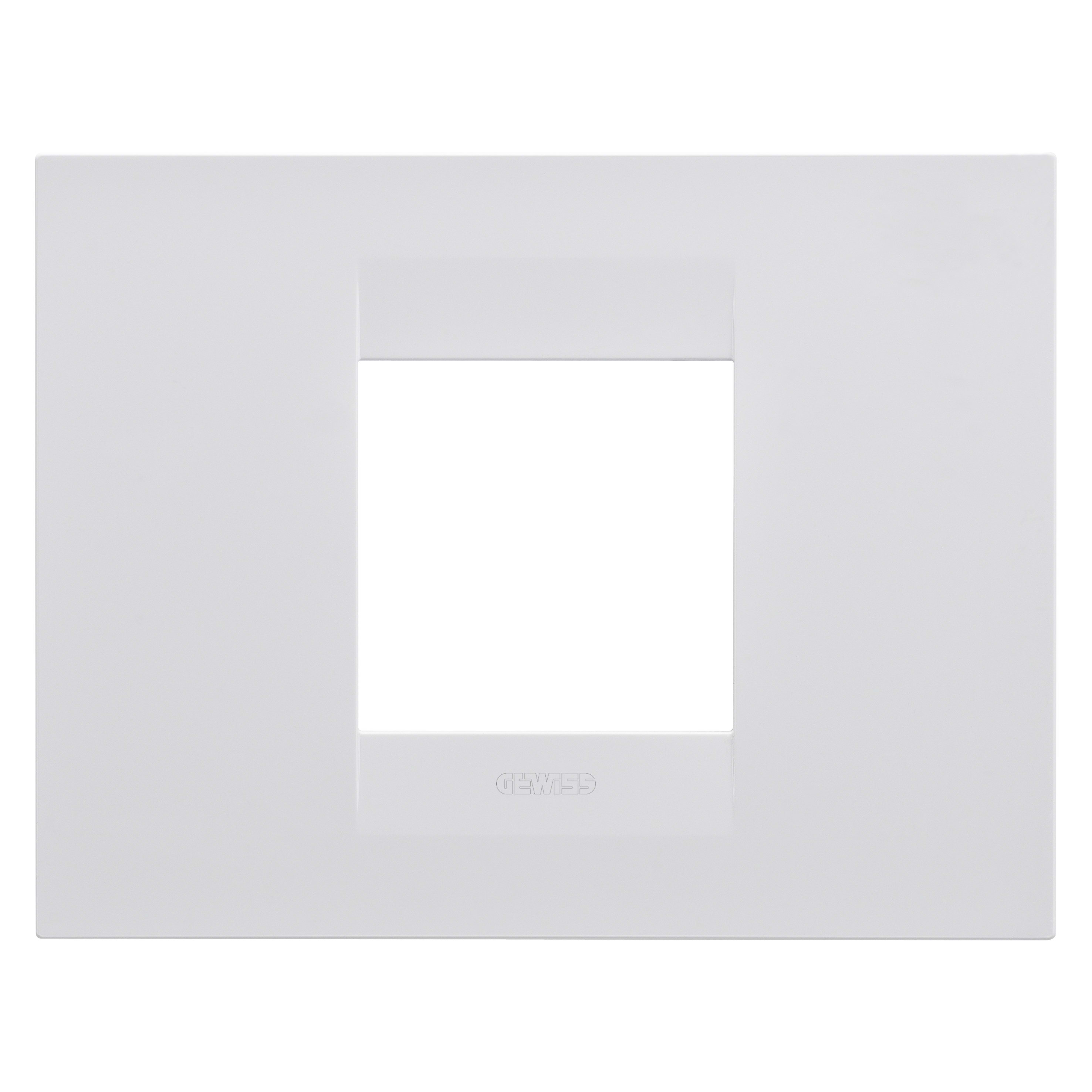 GEWISS - GEWGW16402VW PLACCA GEO 2M BIANCO SATINATO
