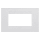 GEWISS - GEWGW16404VW PLACCA GEO - IN TECNOPOLIMERO VERNICIATO - 4 POSTI - BIANCO SATINATO - CHORUSMART