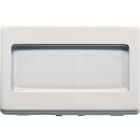 GEWISS - GEWGW20591 PULSANTE CON TARGA PORTANOME ILLUMINABILE 250V ac - NA 10A - 2 MODULI - SYSTEM WHITE