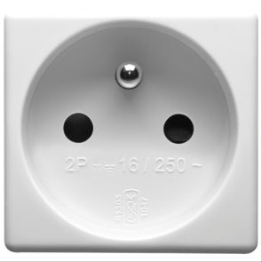 GEWISS - GEWGW20207 PRESA 2P+T 16A ST.FRANCESE SCH.SY/WT