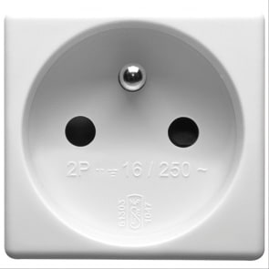 GEWISS - GEWGW20207 PRESA 2P+T 16A ST.FRANCESE SCH.SY/WT